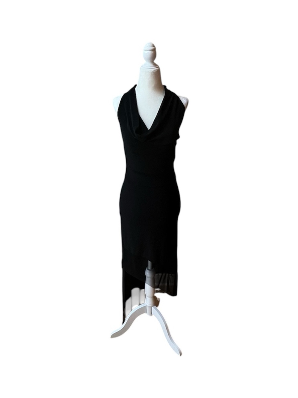 Sabora Black Asymmetric Whimsical High Low Dress